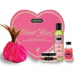 Zestaw olejków w sercu dla ukochanej / walentynki - Kama Sutra Sweet Heart  Różowe
