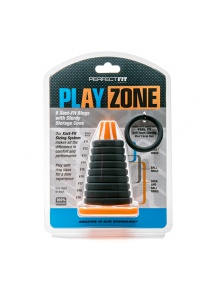 Zestaw pierścieni na członka i jądra - Perfect Fit Play Zone Kit 