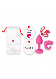 Zestaw plug analny z pilotem masażerem - Gvibe Gkit  