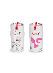 Zestaw plug analny z pilotem masażerem - Gvibe Gkit  