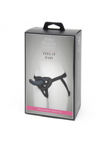  Zestaw strap-on uprząż dildo wibrator - Fifty Shades of Grey Feel it Baby Strap On Dildo Set