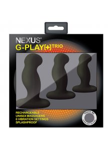 Zestaw trzech masażerów prostaty i puktu G - Nexus G-Play Trio Czarny