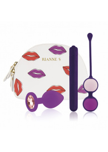 Zestaw wibrator, kulki, korek analny - RS Essentials First Vibe Kit  