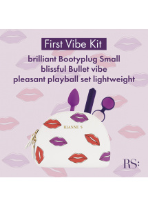 Zestaw wibrator, kulki, korek analny - RS Essentials First Vibe Kit  