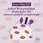 Zestaw wibrator, kulki, korek analny - RS Essentials First Vibe Kit  