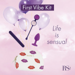 Zestaw wibrator, kulki, korek analny - RS Essentials First Vibe Kit  