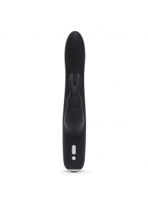 Zgrabny wibrator ze stymulatorem łechtaczki - Fifty Shades of Grey Greedy Girl Rechargeable Slimline Rabbit Vibrator  